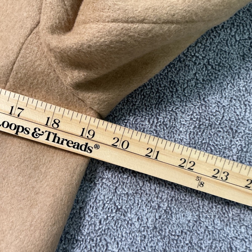 Talbots 100% Pure Camel Hair Blazer Jacket Made in Italy Tan Women 12 - Picture 7 of 8